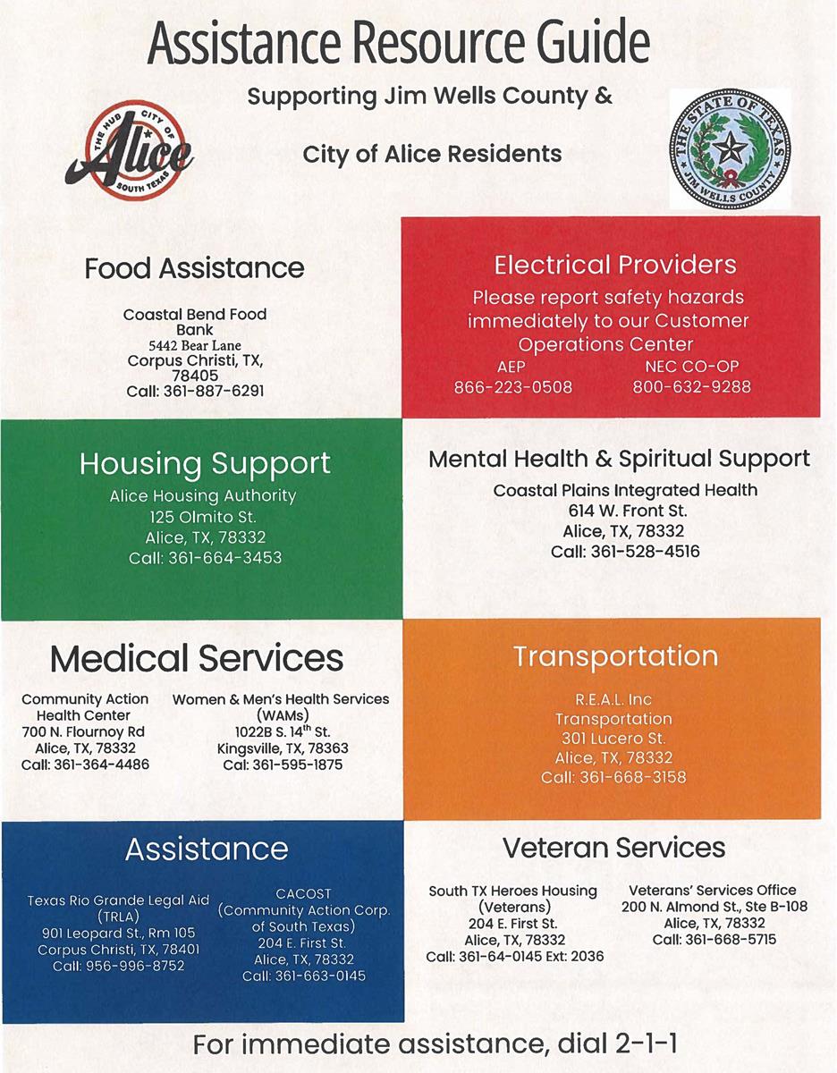 Assistance Resource Guide link